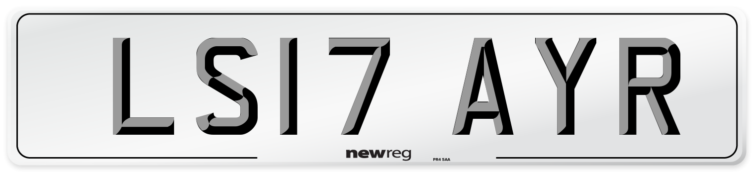 LS17 AYR Number Plate from New Reg